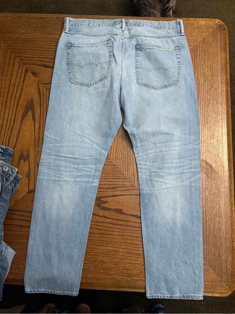 American Eagle Outfitters Pale Blue Straight Jeans